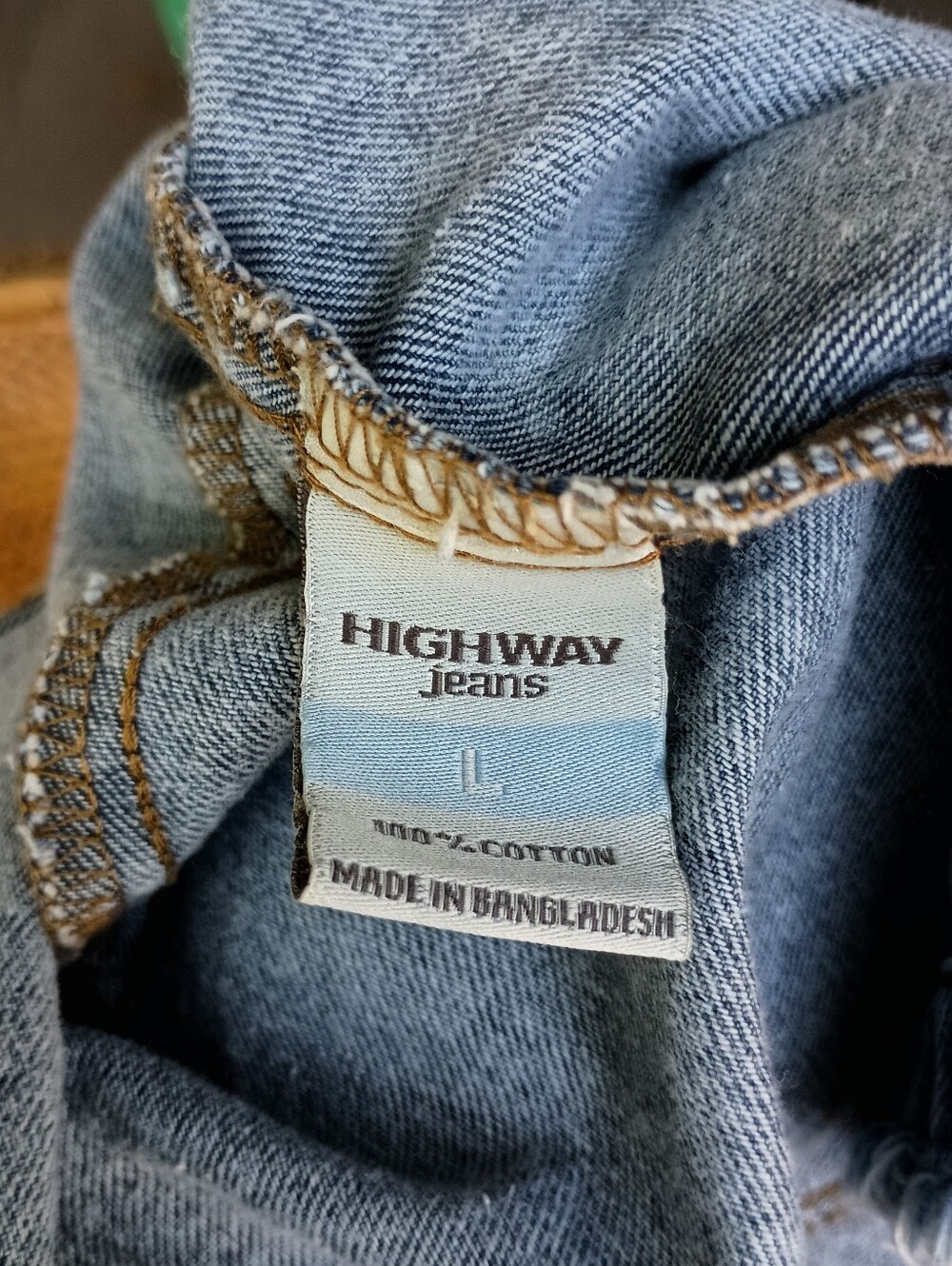 Highway Jeans 100% Cotton Long Light Wash Distressed Denim Trench Coat_L - Picture 8 of 8